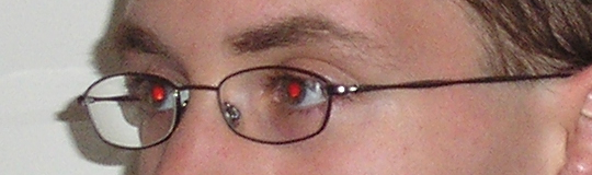 Photograph with red-eye effect